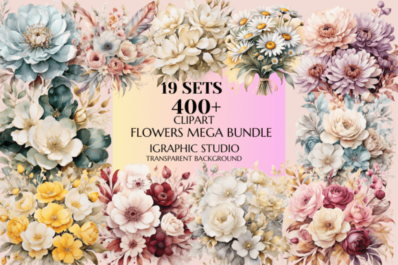 Download Flowers Mega Bundle, Wedding Decor - Bundle Collection