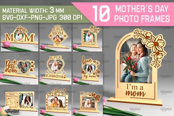 Download Mother`s Day Photo Frame SVG Bundle - Bundle Collection