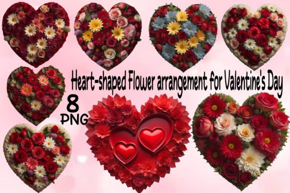 Download Heart-shaped Flower Arrangement Bundle - Bundle Collection