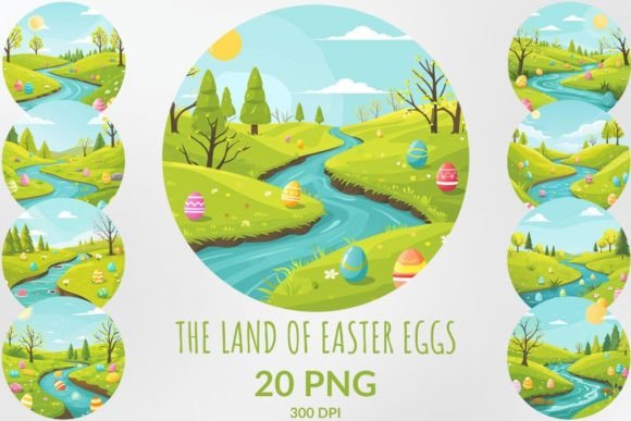 Download Land of Easter Eggs Sublimation Bundle - Bundle Collection