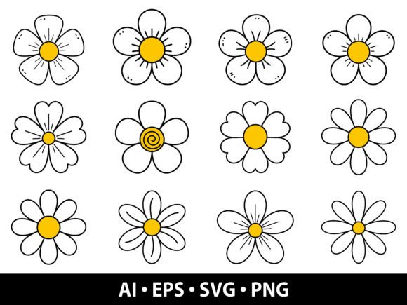Download Daisy Flower SVG Bundle - Bundle Collection