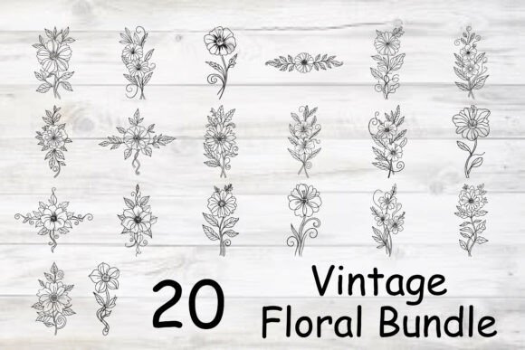 Download Vintage Floral Bundle - Bundle Collection