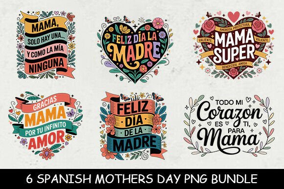 Download Spanish Mothers Day PNG Bundle - Bundle Collection