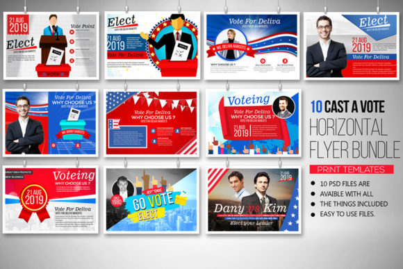 Download Election Voting Cards 10 Template Bundle - Bundle Collection