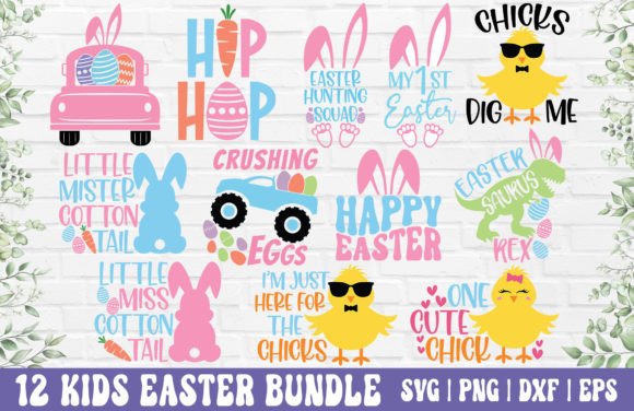 Download Easter SVG Bundle - Kids Easter PNG - Bundle Collection