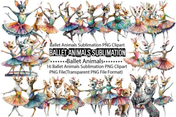 Download Ballet Animals Sublimation Bundle - Bundle Collection
