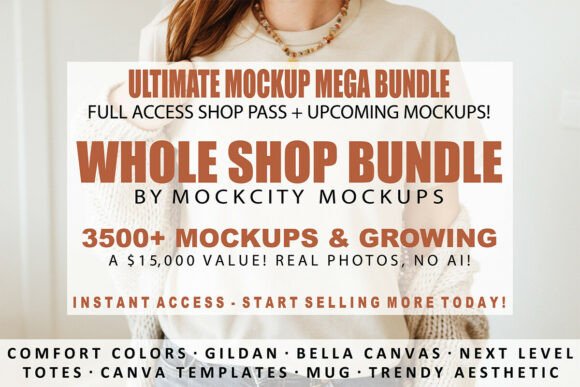 Download Whole Shop Mockup Bundle 3500+ Mockups - Bundle Collection