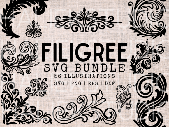 Download Filigree SVG Bundle - Ornamental Scrolls - Bundle Collection