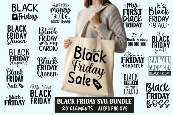 Download Black Friday Shopping SVG Bundle - Bundle Collection