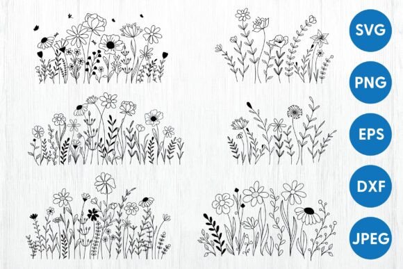 Download Wildflowers Svg Bundle | Wildflower Svg - Bundle Collection