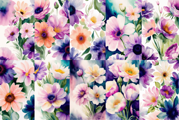 Download Watercolor Flowers Bundle - Bundle Collection