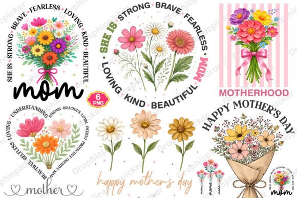 Download Mother's Day PNG Bundle, Floral Mama PNG - Bundle Collection