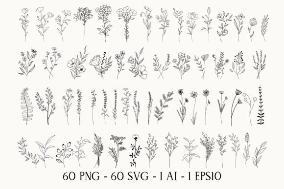 Download Wildflowers Svg Bundle - Bundle Collection